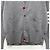 Thom Browne Diagonal Stripe Milano Stitch Wool Cardigan Light Grey - view 4