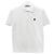 Moncler Polo T-Shirt mit kurzen Ärmeln und Patch Weiß
