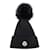 Strickmütze mit Pom Pom und Moncler-Logo-Patch Schwarz - Ansicht 8