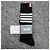 Calze Argyle a Righe Thom Browne Nere Nero - vista 12