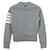 Thom Browne Klassischer Sweatshirt mit Diagonalärmeln Braun  - Ansicht 2