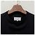 Maison Martin Margiela Schwarzes T-Shirt mit verzerrtem Logo und Kurzarmnähten - Ansicht 14