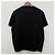 Maison Martin Margiela Schwarzes T-Shirt mit verzerrtem Logo und Kurzarmnähten - Ansicht 2