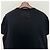 Maison Martin Margiela Schwarzes T-Shirt mit verzerrtem Logo und Kurzarmnähten - Ansicht 7