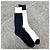 Thom Browne Calze Classiche Sottile a Mezza Polpaccio Blu Navy Bianco - vista 10