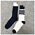 Thom Browne Calze Classiche Sottile a Mezza Polpaccio Blu Navy Bianco - vista 11