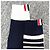 Thom Browne Calze Classiche Sottile a Mezza Polpaccio Blu Navy Bianco - vista 12