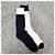 Thom Browne Calze Classiche Sottile a Mezza Polpaccio Blu Navy Bianco - vista 2