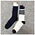 Thom Browne Calze Classiche Sottile a Mezza Polpaccio Blu Navy Bianco - vista 3