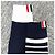 Thom Browne Calze Classiche Sottile a Mezza Polpaccio Blu Navy Bianco - vista 4