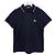 Polo in cotone piqué a maniche corte con patch logo Moncler, blu navy - vista 10