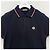 Polo in cotone piqué a maniche corte con patch logo Moncler, blu navy - vista 12