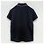 Polo in cotone piqué a maniche corte con patch logo Moncler, blu navy - vista 2