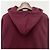 Céline Blason Logo bedruckter Baumwollfleece-Hoodie Bordeaux Rot - Ansicht 13