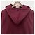 Céline Blason Logo bedruckter Baumwollfleece-Hoodie Bordeaux Rot - Ansicht 5