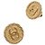 Timeless Chanel Damen Clip-On Ohrringe CC Logo Vintage Gelb