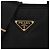Prada Bolsa transversal de nylon acolchoada com hardware dourado Preto - vista 9
