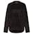 Versace Haariger, lockerer Strickpullover Schwarz  - Ansicht 1