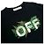 Off White T-Shirt mit kurzen Ärmeln Schwarz - Ansicht 6