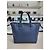 Salvatore Ferragamo Borsa Tote Marta in Grano Blu Salvatore Gancci - vista 13