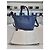 Salvatore Ferragamo Borsa Tote Marta in Grano Blu Salvatore Gancci - vista 9