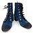Botines de ante Chanel Azul