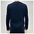 Thom Browne Diagonal Arm Band Side Slit Long Sleeve Tee Navy Blue - view 4