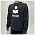 Isabel Marant MIKOY Samt-Logo-Sweatshirt Verblasst Schwarz Ecru FKEC Weiß - Ansicht 12