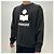 Isabel Marant MIKOY Samt-Logo-Sweatshirt Verblasst Schwarz Ecru FKEC Weiß - Ansicht 2