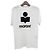 Isabel Marant Leinen-Logo-T-Shirt ZEWEL weiß - Ansicht 13