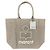 Isabel Marant Borsa shopper beige con logo YENKY ricamato Marrone
