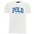 Ralph Lauren Kurzarm-T-Shirt mit Logo-Druck, maßgeschneiderte Slim-Fit Weiß