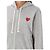 Comme Des Garcons Zip-Hoodie mit rotem Herz-Patch AX Braun - Ansicht 6