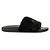 Versace Ciabatte in pelliccia con logo Nero - vista 4
