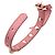 Balenciaga Pulseira de couro rosa claro com tom dourado - vista 4