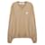 Comme Des Garcons Weißer V-Ausschnitt Strickpullover mit Herz Braun  - Ansicht 1
