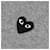 Comme Des Garcons Pullover mit schwarzem Herz-Patch Braun  - Ansicht 8