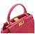 Fendi Borsa Tote e Crossbody Peekaboo Oro Rosa Corallo Piccola - vista 7