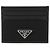 Prada Saffiano Leather Card Holder Black - view 3