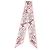 Prada Bufanda delgada de seda estampada en twill Rosa