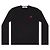 Comme Des Garcons Langarm-T-Shirt mit kleinem Herz-Patch AX Schwarz