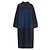 Fendi Vestido de mezclilla azul de dos tonos