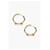 Tory Burch Orecchini a cerchio con borchie Miller D'oro  - vista 5