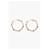 Tory Burch Orecchini a cerchio con borchie Miller D'oro  - vista 6