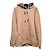 Burberry Sudadera de algodón con capucha y mangas largas con ribete a cuadros Castaño