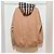 Burberry Sudadera de algodón con capucha y mangas largas con ribete a cuadros Castaño - vista 3