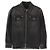 Versace Hemd aus gewaschenem Denim schmutzig schwarz