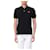 Comme Des Garcons Kurzarm-Polo mit rotem Herz-Patch AX Schwarz
