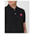 Comme Des Garcons Kurzarm-Polo mit rotem Herz-Patch AX Schwarz - Ansicht 6