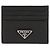 Prada Leather Card Wallet Black - view 3